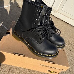 Dr. Martens Black Leather Boots 1460 nappa brand new with box